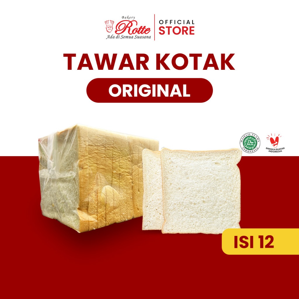 

Roti Tawar Kotak Original Satuan Pekanbaru Rotte Bakery