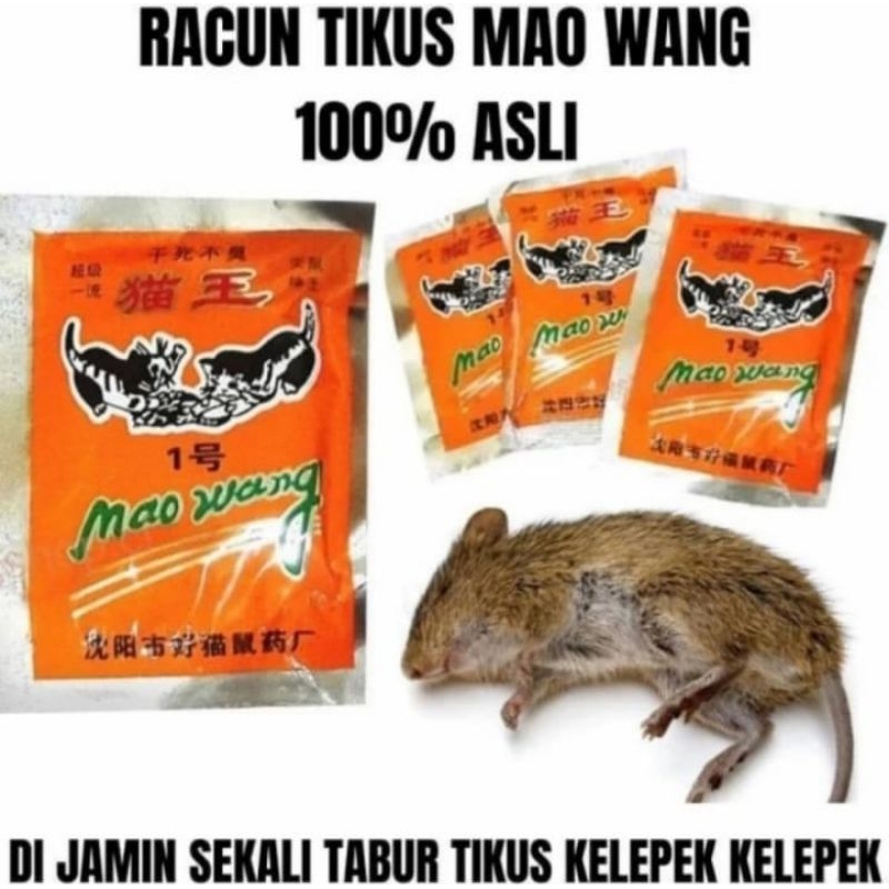 Racun Tikus Mao Wang 100% Asli Beras Merah Dijamin Ampuh