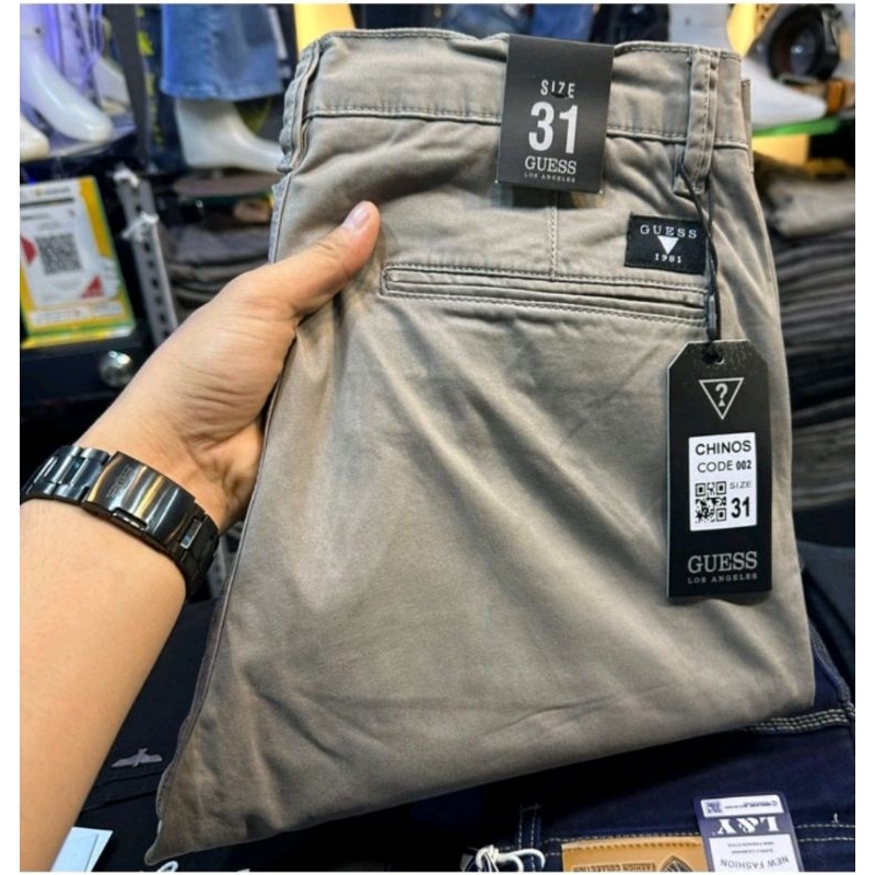 CHINOS PANJANG GUES//CELANA PANJANG CHINOS PRIA GUES SLIMFIT PREMIUM//CELANA PANJANG CHINOS PRIA MOD