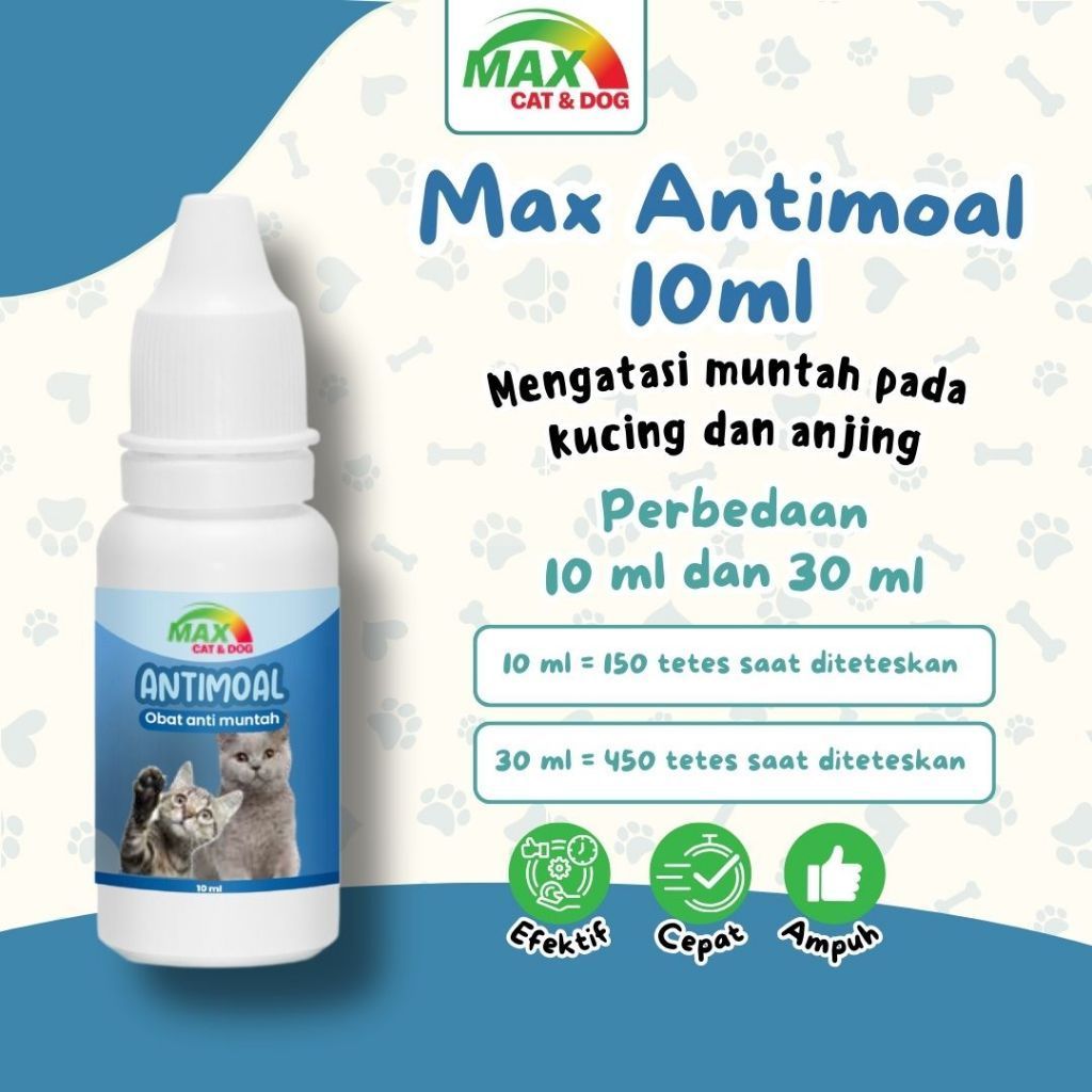 Obat Mual Muntah Kucing Anjing Max Anti Muntah
