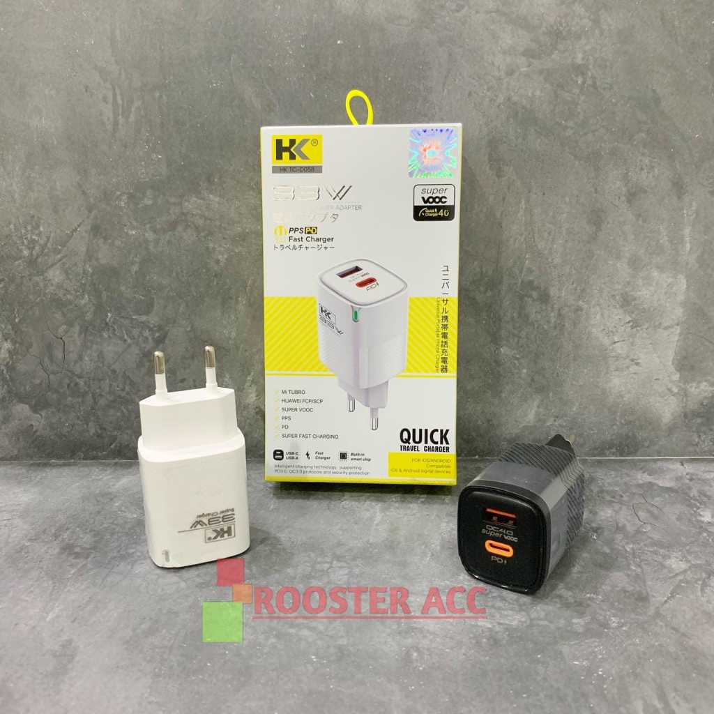 BATOK CHARGER HK D058 PD 33W SUPER VOOC
