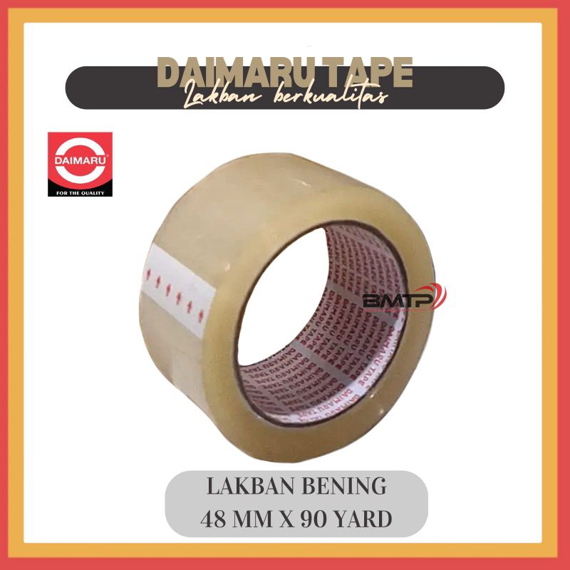 

Lakban Daimaru Bening ukuran 48 MM x 90 Yard / per 1 roll