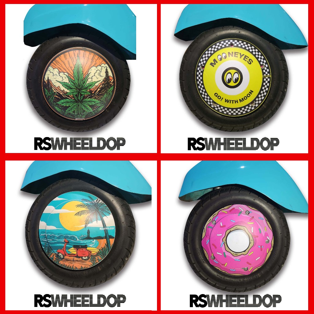 Stiker Wheeldop Ring 8 Vespa, Wheeldop, Velg Vespa