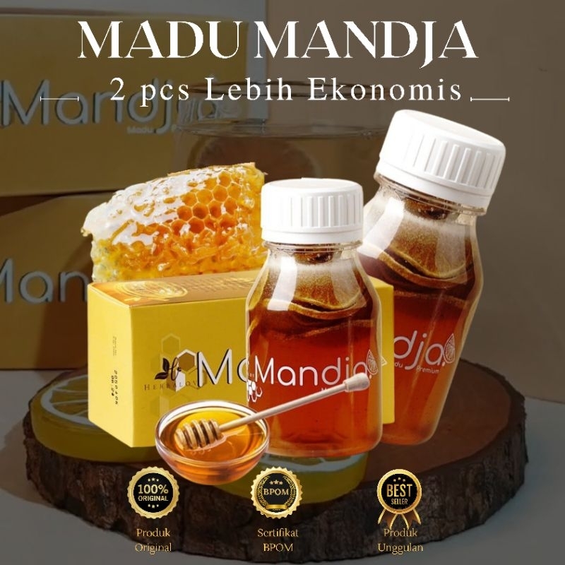 

Madu Mandja 250ml by Herbamour | Madu Multiflora Premium | Madu Murni | Madu Asli | Madu Murni | Madu dengan dried Lemon | Madu Hutan | Madu Premium | Mandja Herbalov