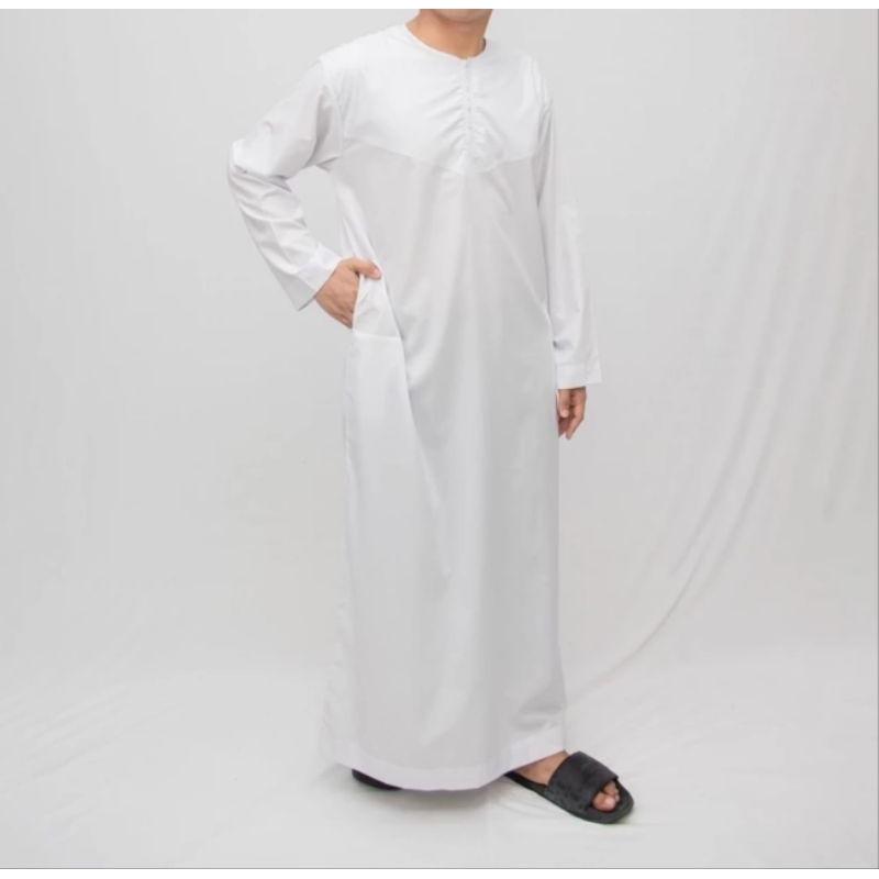 Gamis mesir | Gamis tanpa kerah | Gamis abudhabi Alfa Rayhan | Gamis Oman