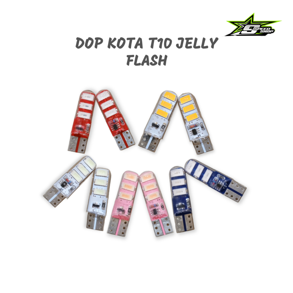 Werace dop kota jelly flash/lampu t10 kedip/LED jelly motor /lampu reteng riting sein