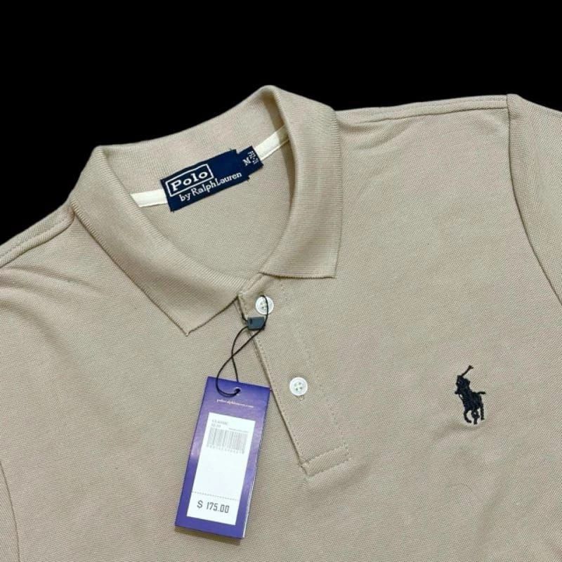 Polo Shirt full tag logo bordir kaos kerah pria polo shirt pria lengan pendek