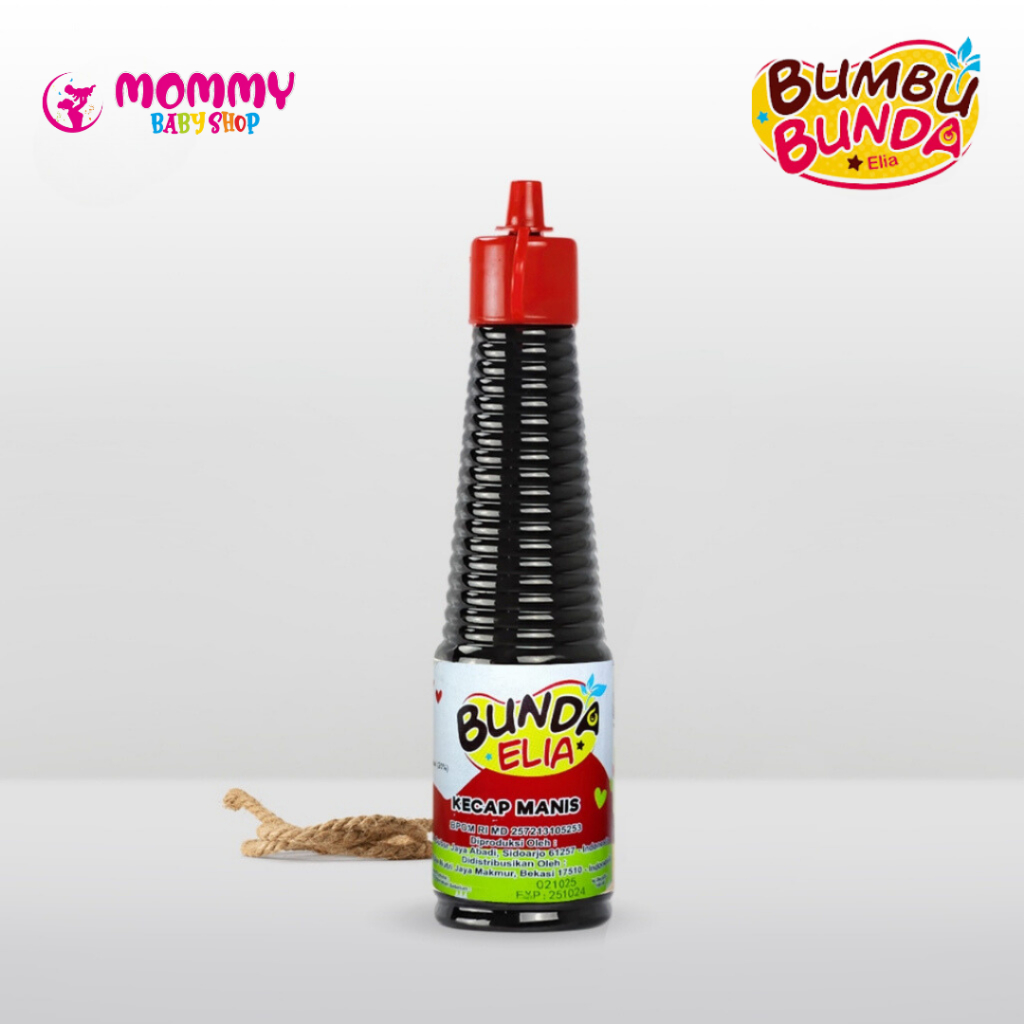 

Bumbu Bunda Elia Kecap Manis Non MSG / Kecap Manis MPASI / Kecap Anak