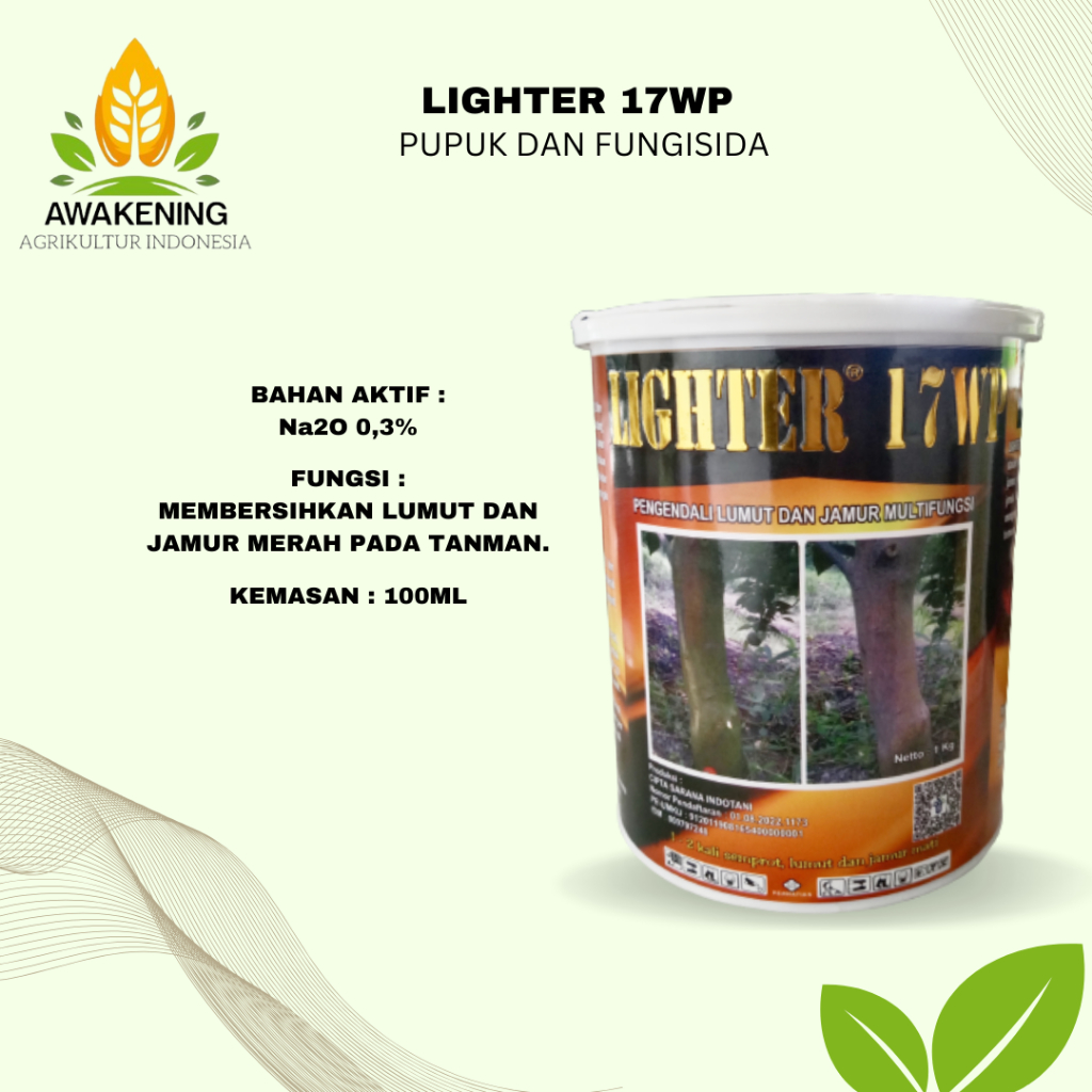LIGHTER 17WP 1KG FUNGISIDA PENGENDALI PEMBERSIH LUMUT JAMUR PADA BATANG DAN RANTINGTANAMAN JERUK