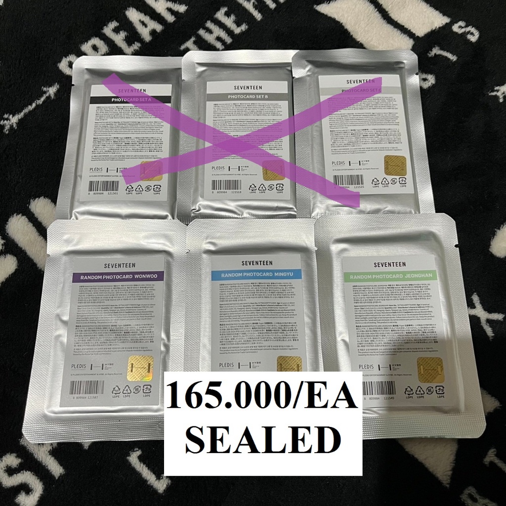 [Baca Deskripsi - Ready Stcok] Follow Fellow Random Photocard - Jeonghan Mingyu Wonwoo Sealed