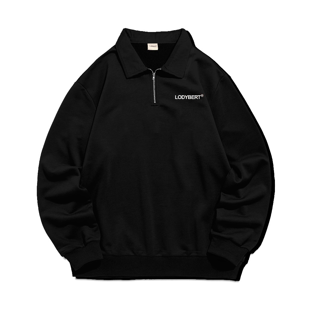 Lodybert Half Zipper Polite Black