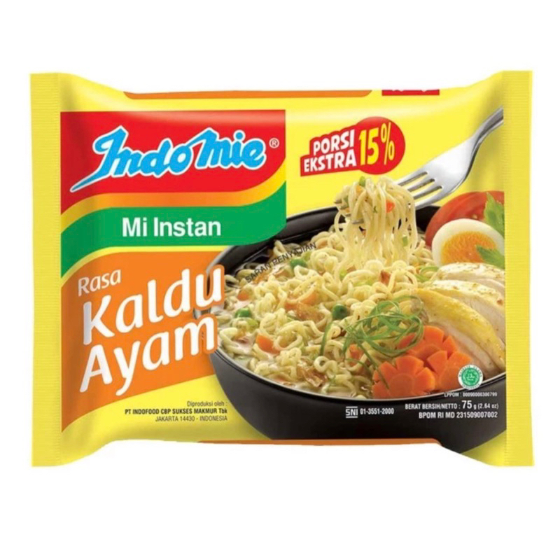 

Indomie Kaldu Ayam Mie Instan 75 gram