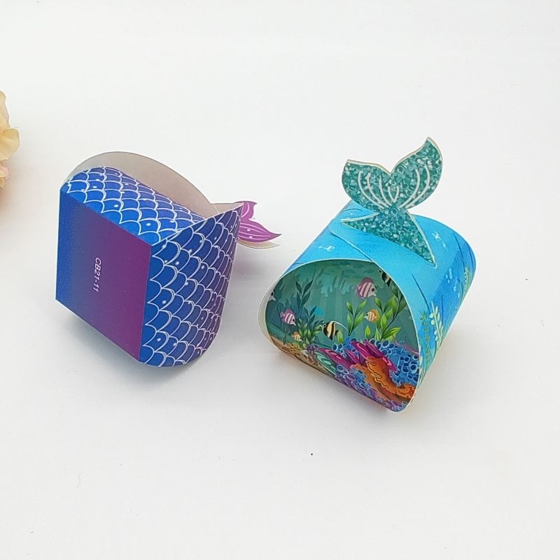 

N - BOX EKOR PUTRI DUYUNG KOTAK MERMAID SOUVENIR ULANG TAHUN WEDDING GIFT