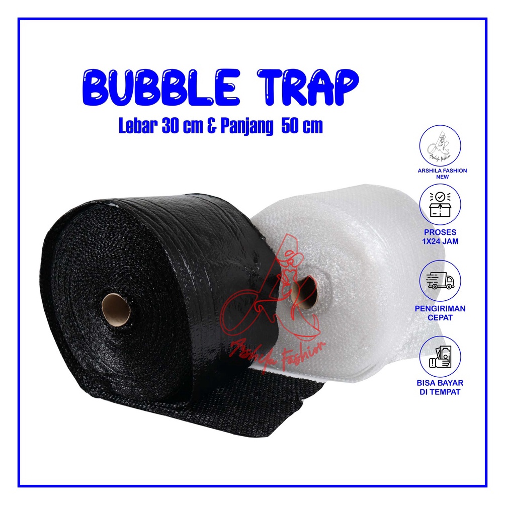 

COD Bubble Wrap Hitam Bening Roll 3 cm x 5 m Tebal Premium Ekonomi Murah