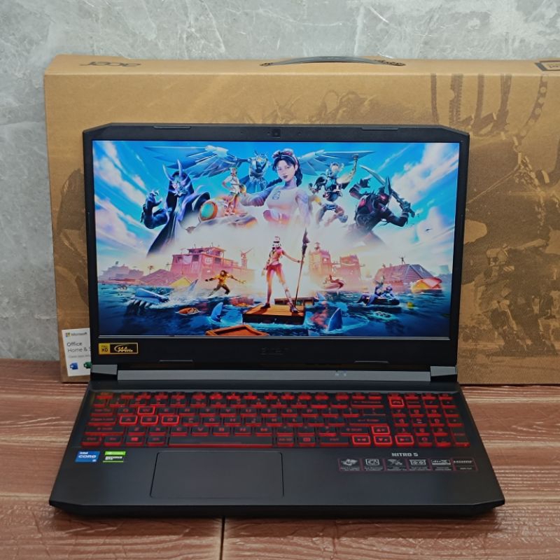 Laptop Acer Nitro 5 AN515-57 Inte Core i5-11400H RAM 8GB SSD 512GB GTX 1650 GEN11