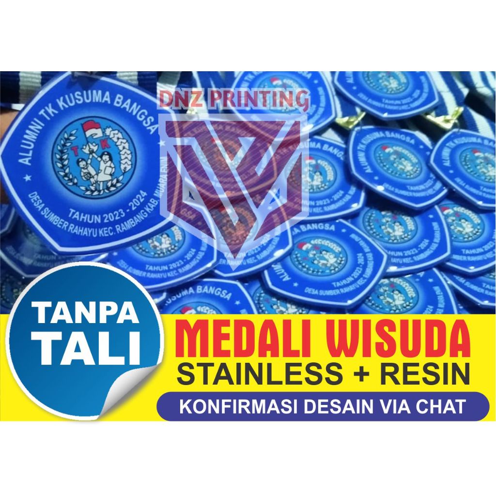 

Medali Wisuda/Medali Kelulusan TANPA TALI