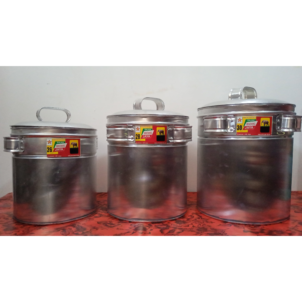 DANDANG BAKSO STAINLESS DAN ALUMINIUM MERK GAJAH BINTANG JAYA 26 / 28 / 30 / 32 / 34 / 36