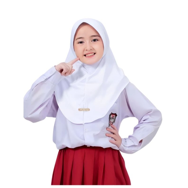MUMTAZ BASIC HIJAB by sophia hijab / hijab sekolah anak sd/ hijab putih anak sekolah