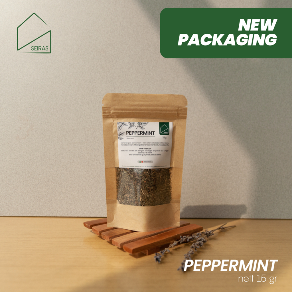 

SEIRAS | Loose Tea | Teh Daun Peppermint | Peppermint Tea Leaf - 15 gr