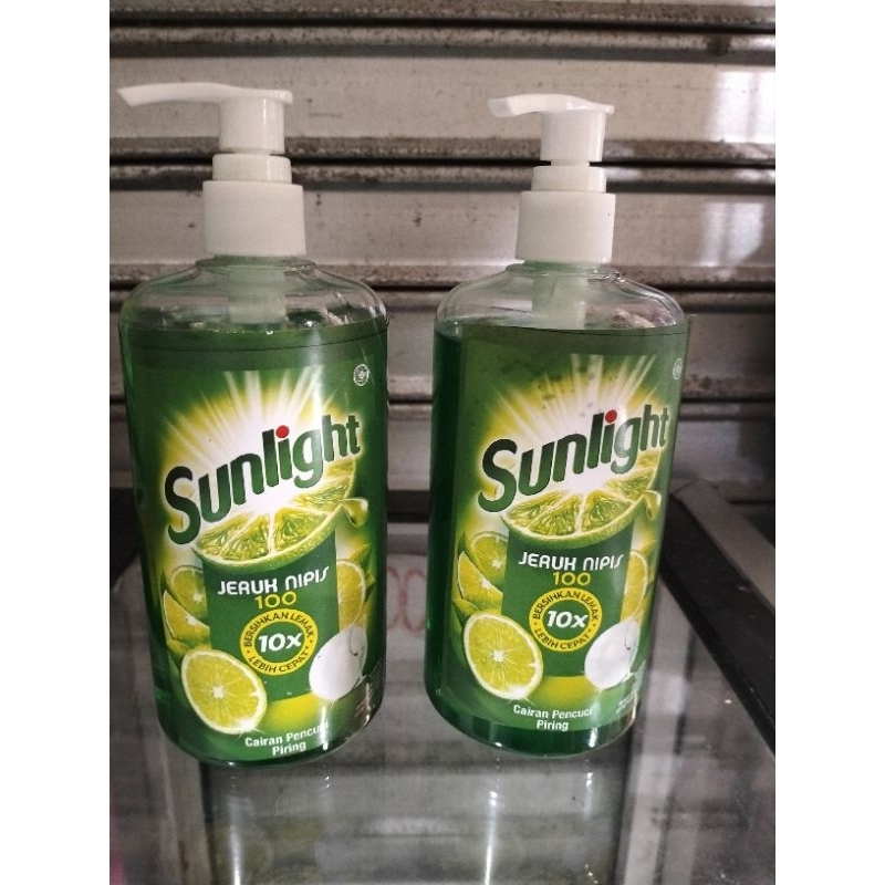 sabun cuci piring / cairan pencuci piring sunlight 500 ml botol pump