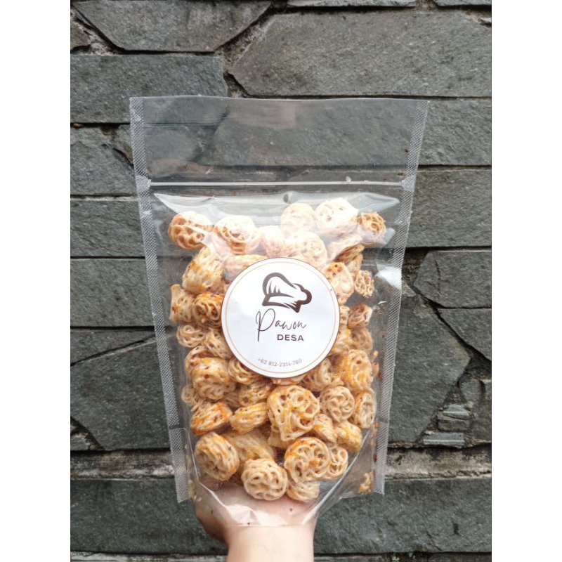 

Kerupuk Seblak Pedas Gurih Daun Jeruk