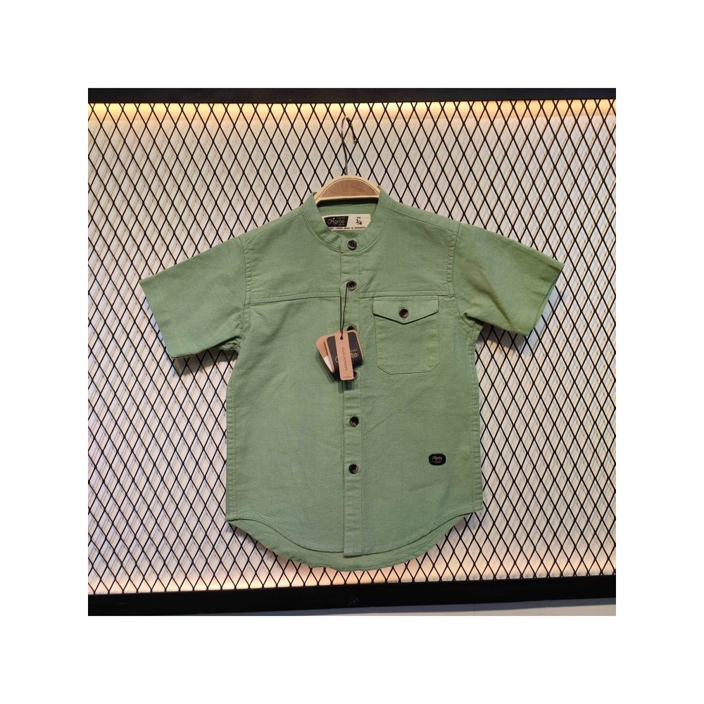 AGERA JUNIOR - KEMEJA KOKO PENDEK SAKU - POCKET KEMKO PENDEK AGERA KIDS