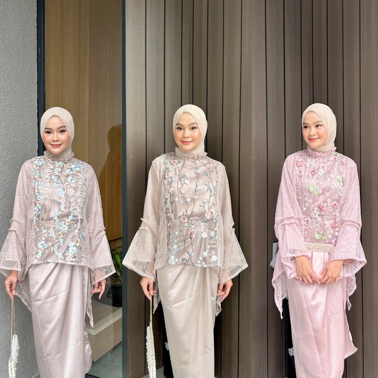Terbaru AZZURA OUTER  TUNIC BRUKAT  OUTER TILE GARDEN  OUTFIT WISUDA  BAJU WISUDA  OUTFIT LAMARAN  O