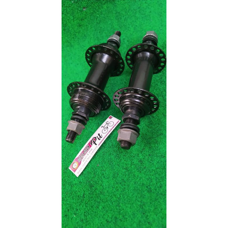 HUB OXO hole 36 sepasang depan - belakang 10G untuk sepeda sepeda 16, 18 20 BMX dengan jari jari (ru