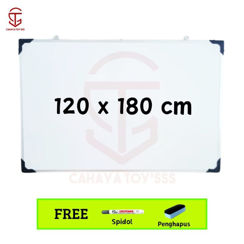 

Papan Tulis Whiteboard 120 x 180 cm Aluminium TERMURAH