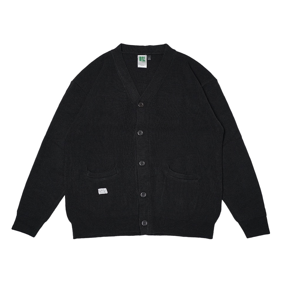 KODE K68X Russ Sweater Cardigan Knitting Rajut Tweed Black