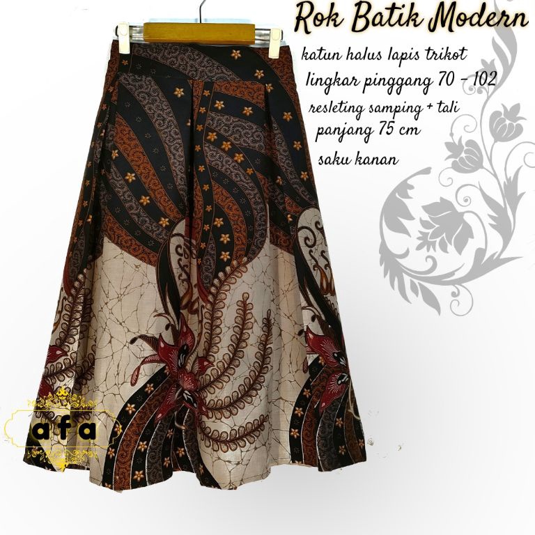 Penawaran khusus ROK BATIK MODERN LAPIS TRIKOT  ROK BATIK 78  BAWAHAN BATIK
