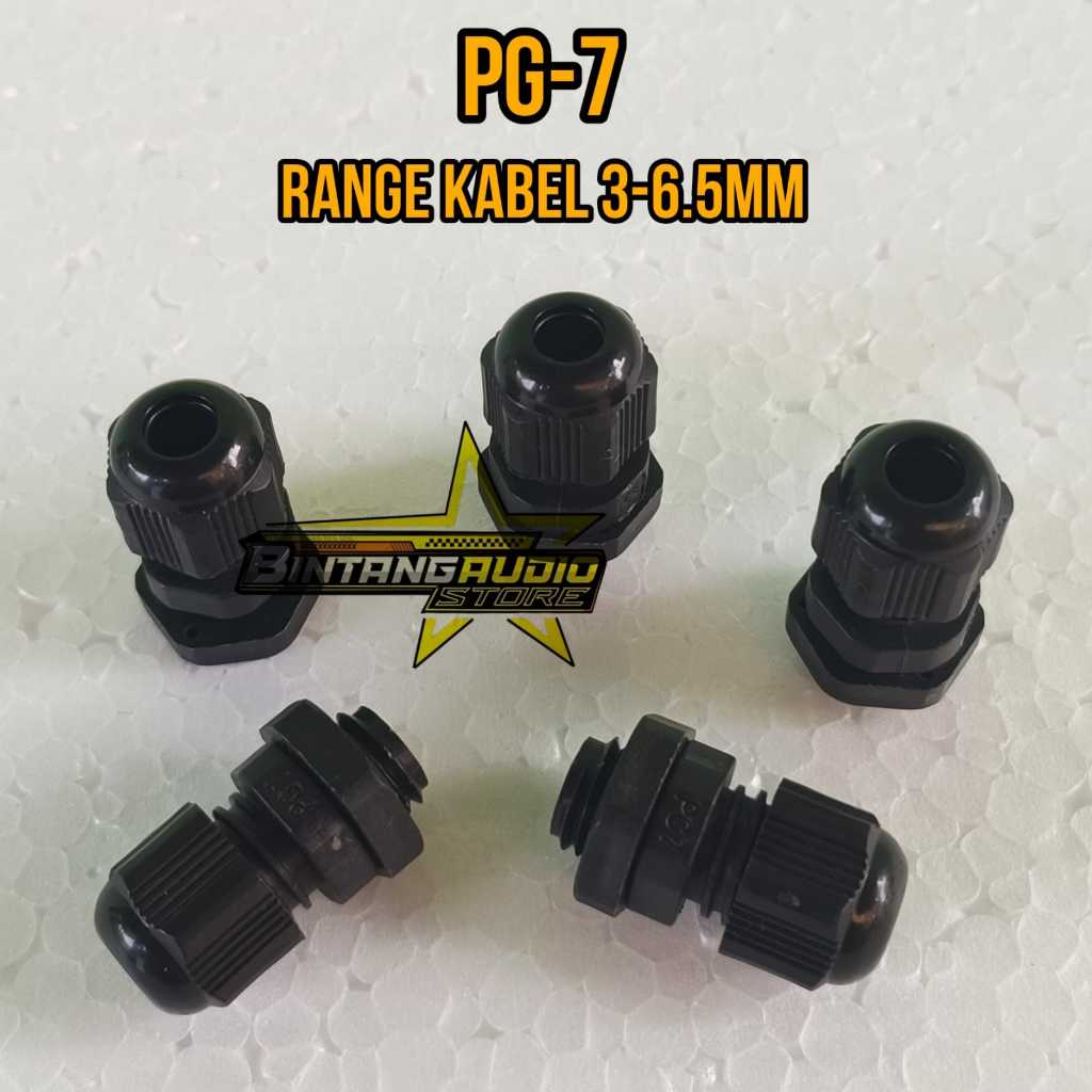 CABLE GLAND PG-7 PG 7 / GLAND KABEL 3-6.5mm Kualitas Bagus