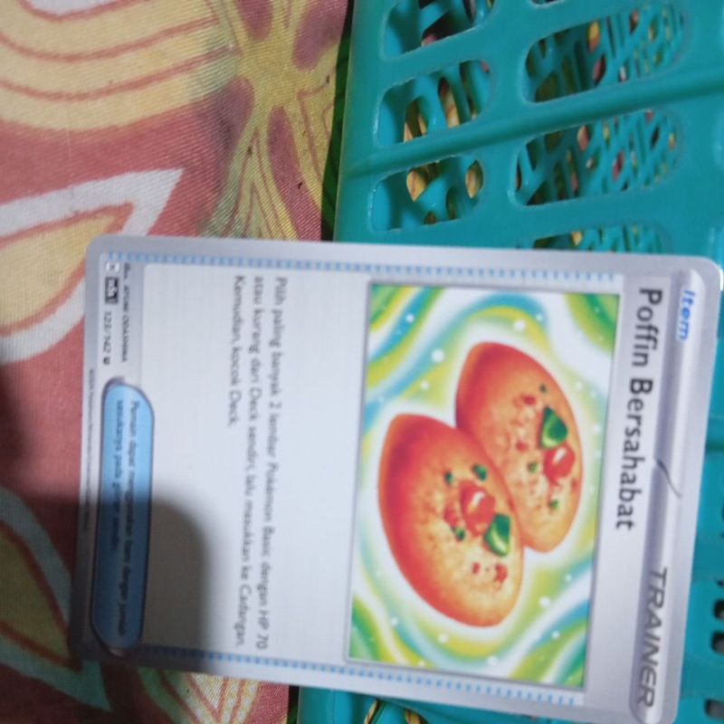 kartu pokemon poffin bersahabat trainer item