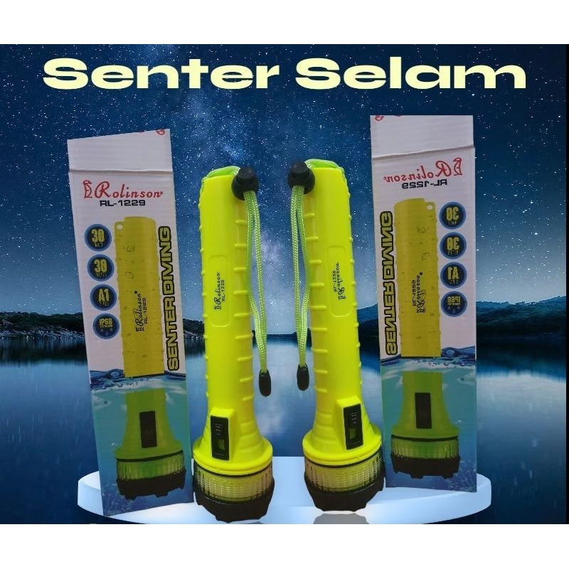 Senter Selam Rolinson 1229 super terang senter selam berkualitas terbaik