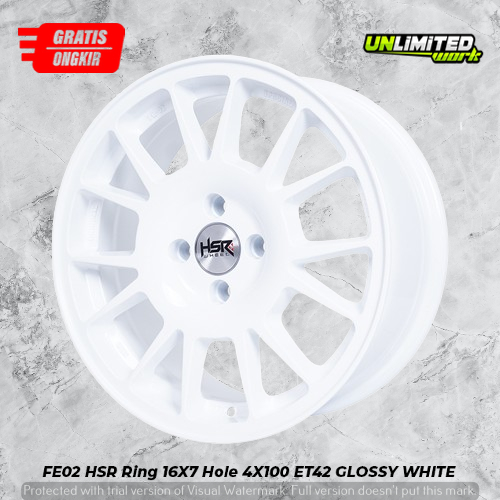 Velg Racing Rally Model HSR Wheel R16 Buat Calya Ayla Sigra Tipe FE02 - Bukan Oz Racing