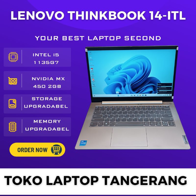 Laptop Lenovo Thinkbook 14 MX 450 2GB I5 1135G7