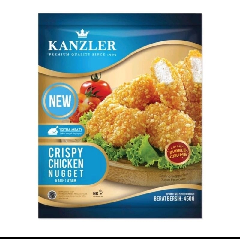 

Kanzler chicken nugget Crispy 450gr