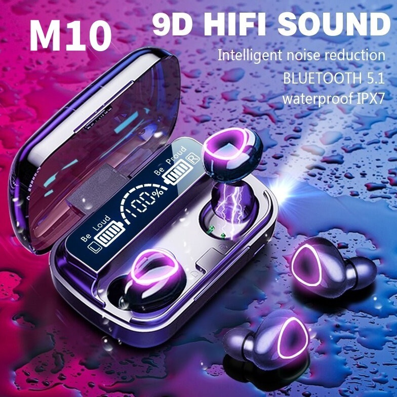 ART N32K Headset Bluetooth Nirkabel M1 Wireless Bluetooth Headset F9 Digital Digital Display Display