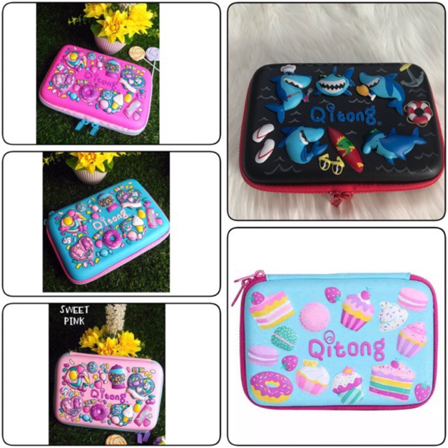 

Pencil Hard Case Qitong Kotak Pensil 3D Hard Case Murah