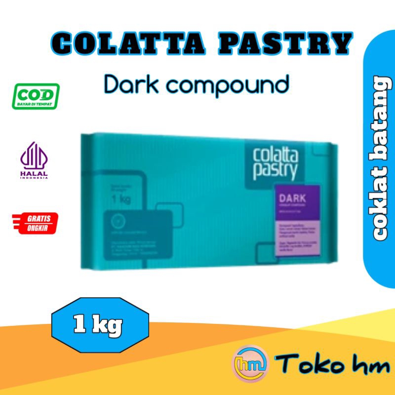 

Coklat Batang / Colatta Pastry dark chocolate compound 1kg