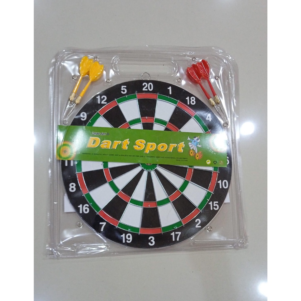 Bagus Banget TOKOJUJUR DART GAME 12 2 Sisi Papan Dart Panahan Dinding Board Busur Lemparan Panah Mai
