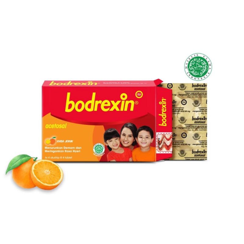 Bodrexin / Obat Penurun Demam Anak / Penurun Demam / Box 16 tablet