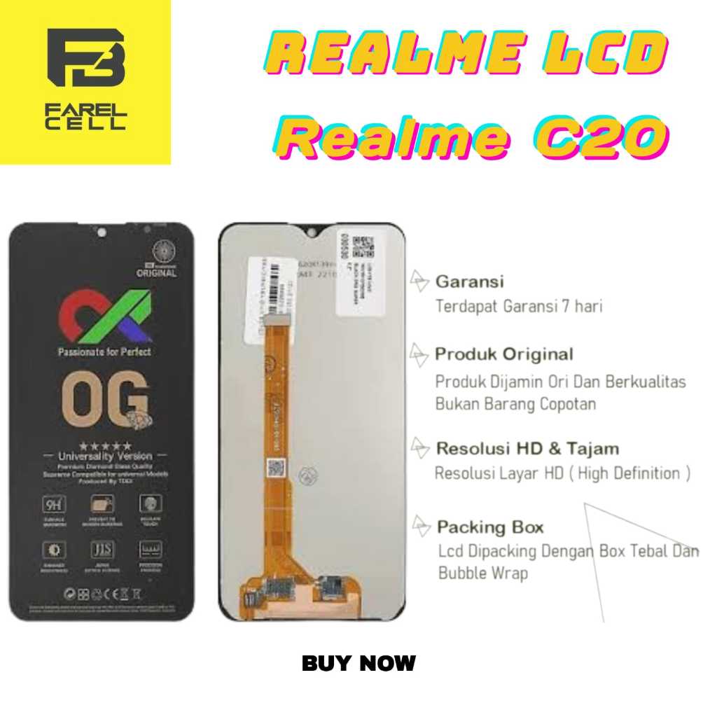 LCD OPPO REALME C20/c11 2021/c21/narzo 50i Fullset original Layar hp Touchscreen