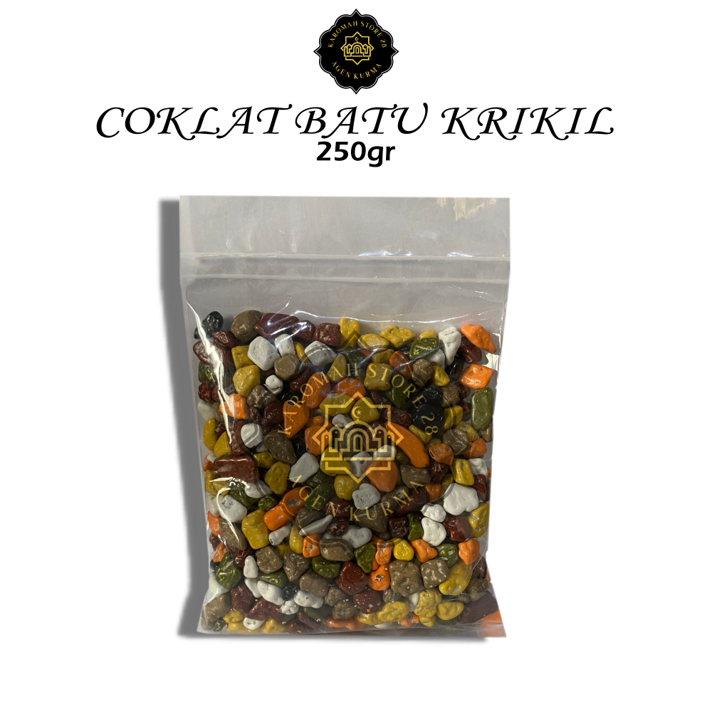 

Coklat batu [250gr]//Coklat batu Krikil/Coklat oleh-oleh haji dan umroh