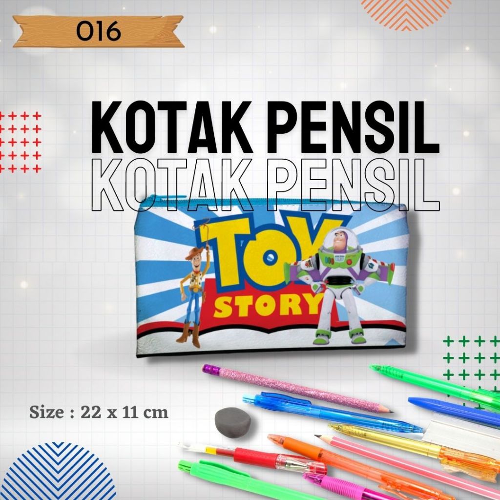 

Tempat Pensil 016 gambar kartun, Toy Story, Tempat Pensil Karakter