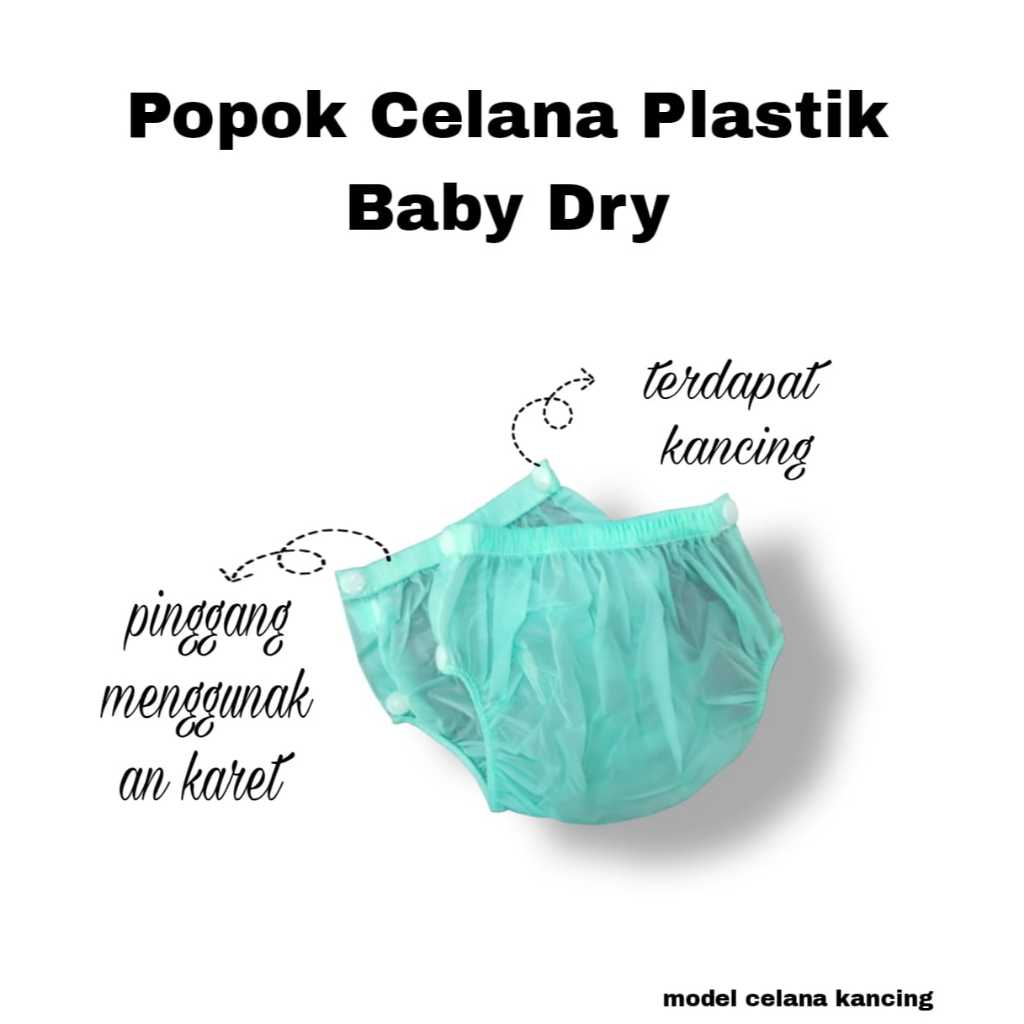 POPOK PLASTIK KANCING PRAKTIS / CELANA BAYI PLASTIK CUCI ULANG / CELANA - DIAPERS