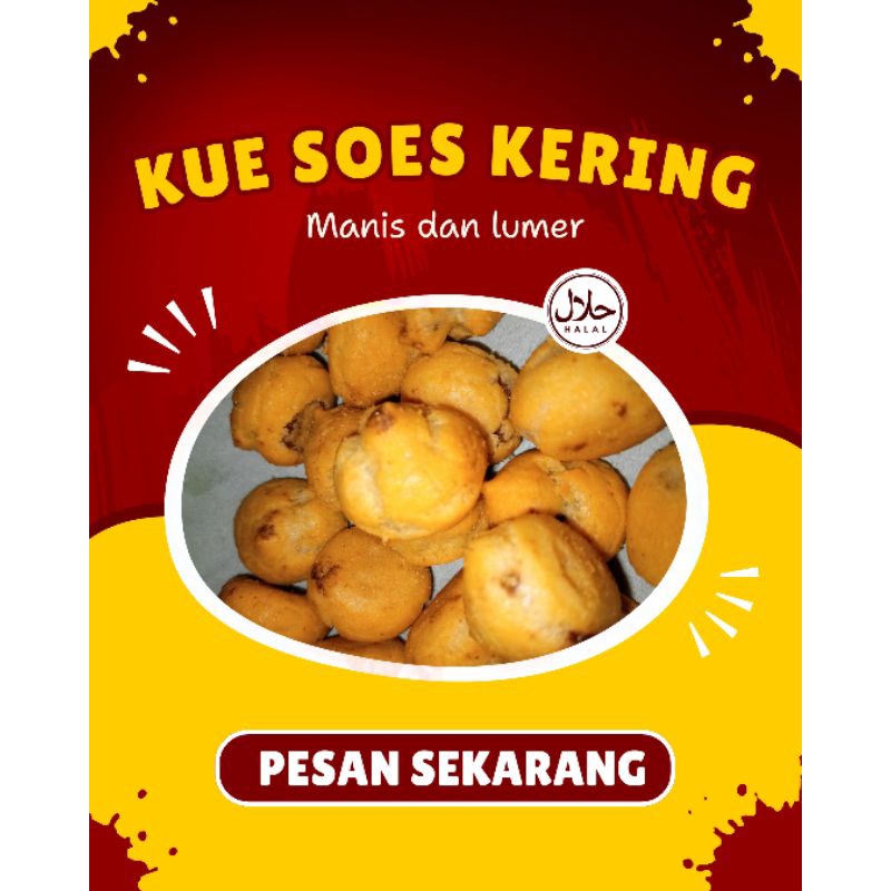 

Soes Kering Isi Cokelat Lumer/100gr