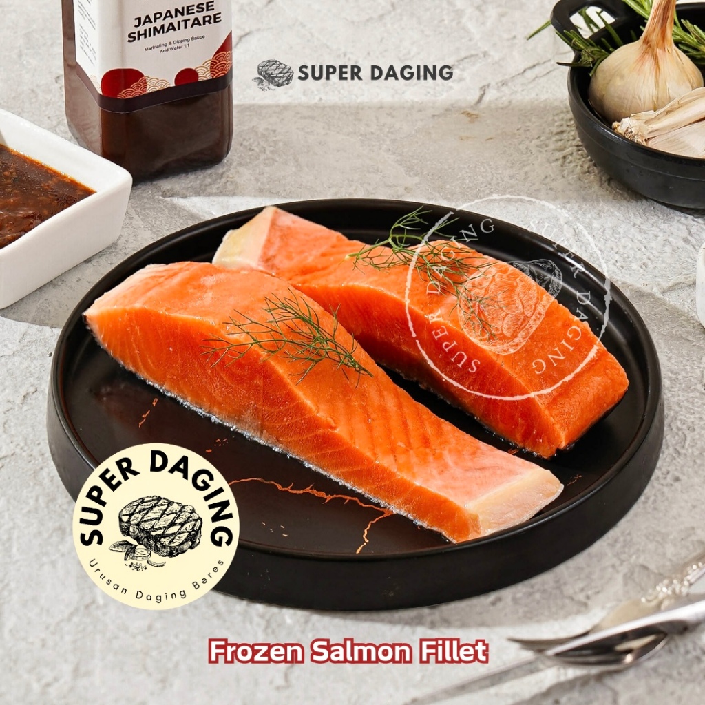 

Salmon Fillet Frozen 100g - Super Daging Tangerang