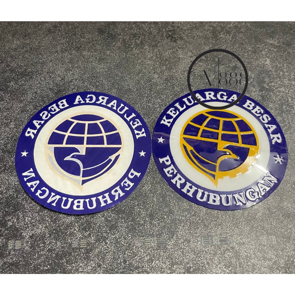 Sticker Keluarga Besar Perhubungan (Tempel Dalam) - Sticker Perhubungan - Stiker Dishub Kemenhub
