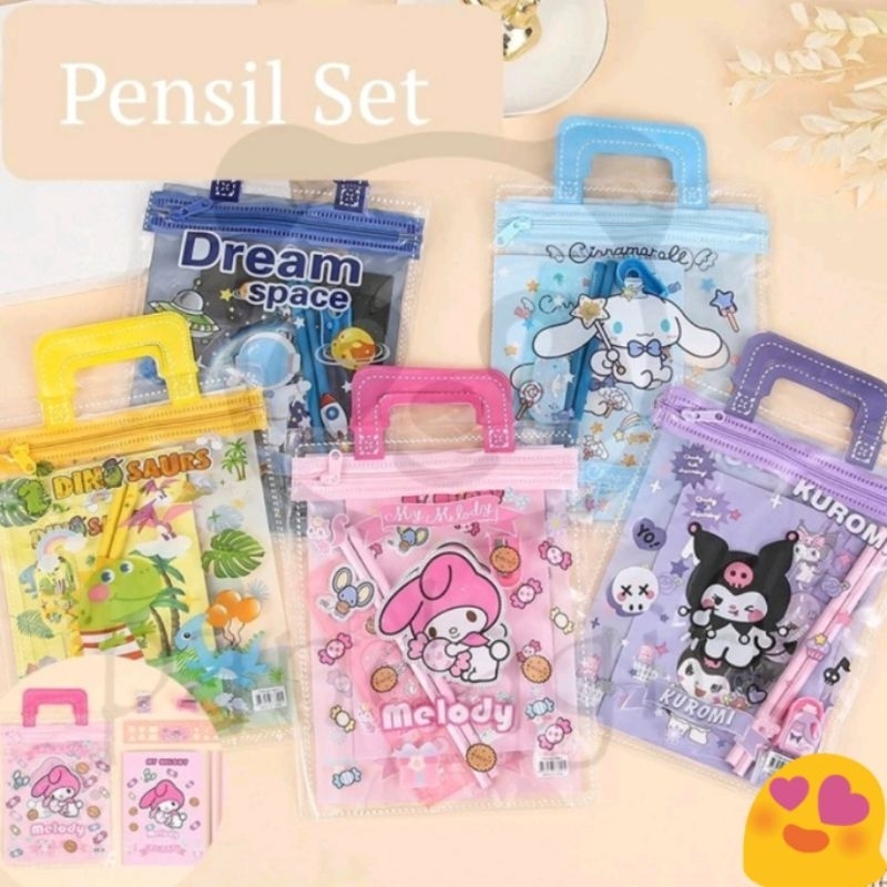 

Stationery set 7in1 SANRIO / Study set sanrio / Paket alat tulis 7in1 SANRIO / Set alat tulis sanrio